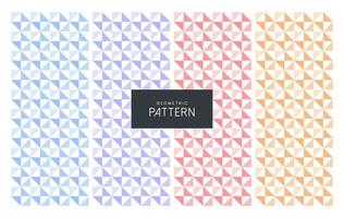 Seamless geometric pattern set vector