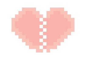 heart design concepts with pixel theme 2 vector