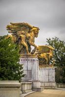 Washington DC, VA, USA, 2021 - The Art of War and the Art of Peace Bronze Statues photo