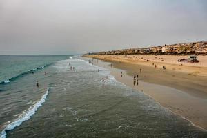 Huntington Beach, CA, 2021 - People at the beach photo