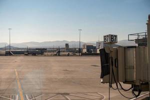 Reno, NV, USA, 2021 -View of airport gates photo