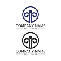 People logo, Team, Succes people work, Group and Community, Group Company and Business logo vector and design Care, Family icon Succes logo