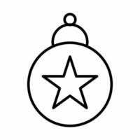 Christmas Ball Icon Line Styl... vector