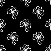 Clover leaf seamless pattern vector