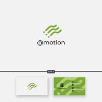 motion wave abstract active logo flag simple vector