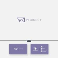 fast wings and direct message logo simple vector