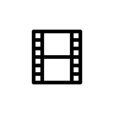 film strip icon design vector symbol frame, cinema, film, entertainment for multimedia