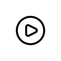 play icon design vector symbol pause, button, video, player for multimedia