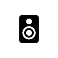 speaker box icon design vector symbol woofer, loudspeaker, sound, music for multimedia