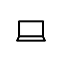 laptop icon design vector symbol notebook, device, computing, technology for multimedia