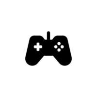 Games logo with gamepad Royalty Free Vector Image