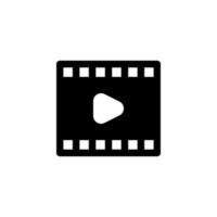 video película icono diseño vector símbolo película, tira de película, película, cine para multimedia