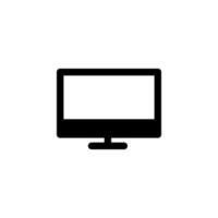 monitor icon design vector symbol screen, desktop, computer, display for multimedia