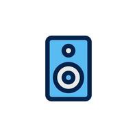 speaker box icon design vector symbol woofer, loudspeaker, sound, music for multimedia