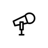 mic icon design vector symbol karaoke, microphone, sing, voice for multimedia
