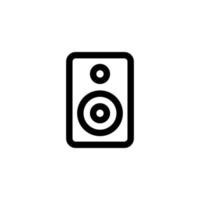 speaker box icon design vector symbol woofer, loudspeaker, sound, music for multimedia