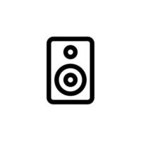 speaker box icon design vector symbol woofer, loudspeaker, sound, music for multimedia