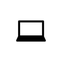 diseño de icono de computadora portátil símbolo de vector portátil, dispositivo, informática, tecnología para multimedia