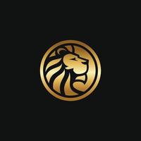 golden lion vector design