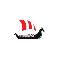 viking ship vector design