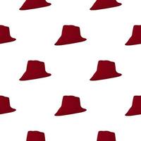 Illustration on theme colored pattern hats fedora vector