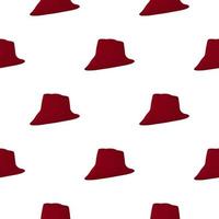 Illustration on theme colored pattern hats fedora vector