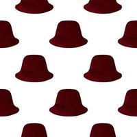 Illustration on theme colored pattern hats panama vector