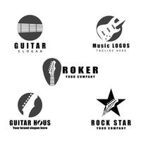 Guitar Wave Logo Template vector symbol nature