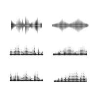 sound wave ilustration logo vector icon template