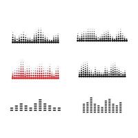 sound wave ilustration logo vector icon template