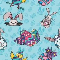 bright colorful pattern for easter vector