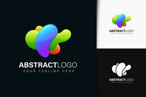 Abstract logo design with gradient vector