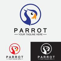 Parrot Logo Design Vector Template