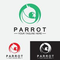 Parrot Logo Design Vector Template