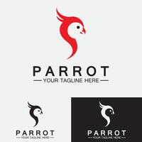 Parrot Logo Design Vector Template