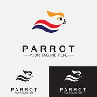 Parrot Logo Design Vector Template