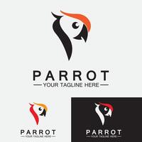 Parrot Logo Design Vector Template