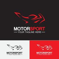 Motorcycle Sport Logo Symbol Vector illustration Design Template