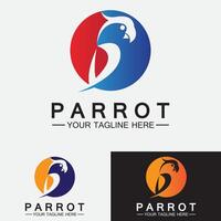 Parrot Logo Design Vector Template