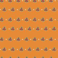 Cute seamless Country Fall patterns for Wallpapers and Wall Design With Cherrys. vector