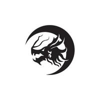 Dragon vector icon illustration