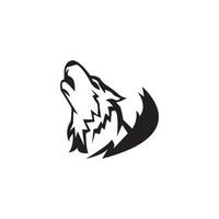 Ilustración de vector de icono y símbolo de lobo