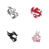 Dragon vector icon illustration