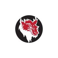 Wolf icon and symbol vector template illustration