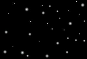 Snowflakes on a black background. Vector