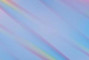 Rainbow prism light rays holographic background. vector