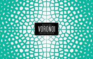 abstract voronoi pattern background in turquoise color vector