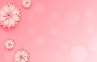 Beautiful decorative flower bokeh background vector