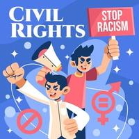 Activism for Civil Right vector