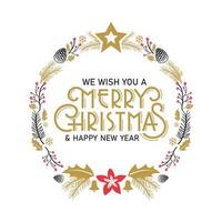 Merry Christmas Elegant Designs Cards vector